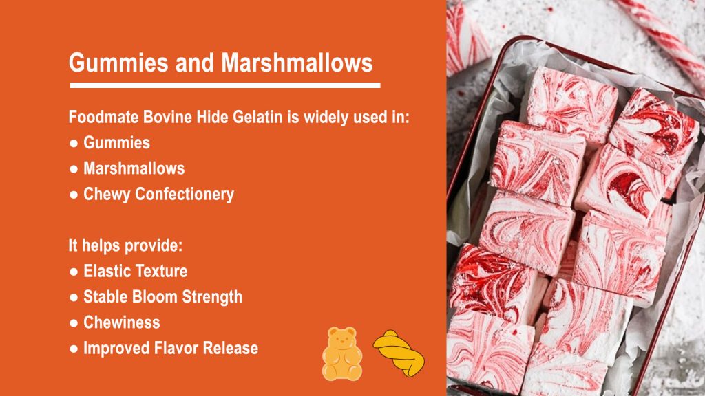Gummies and Marshmallows Applications