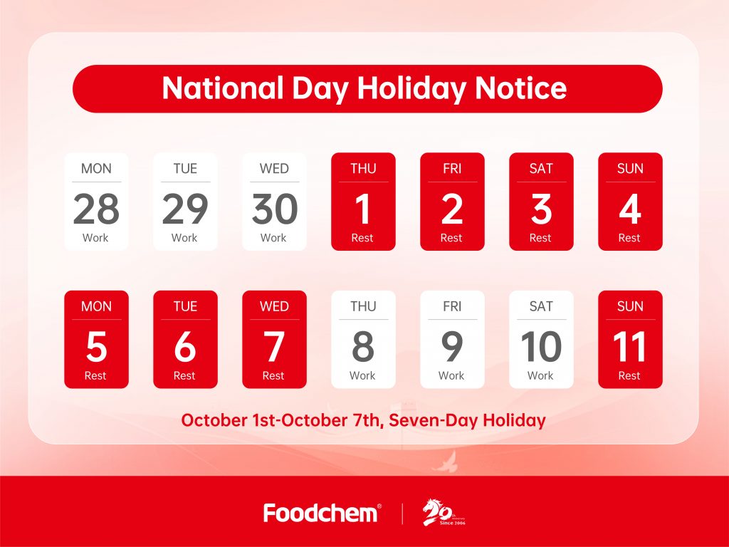 National Day Holiday