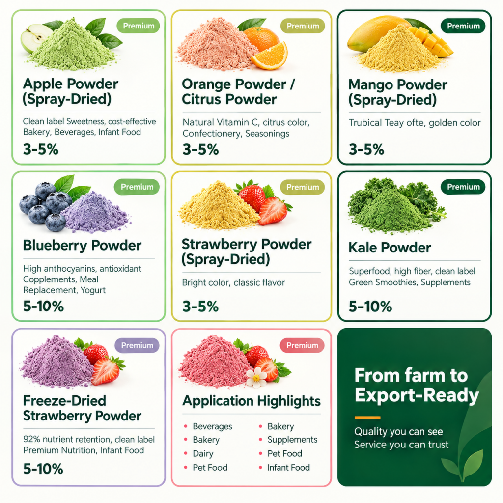 Fruit & Vegetable Powder Series